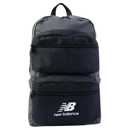 New Balance New balance, capacious laptop for students, school bag, black backpack for men and women, for beloved