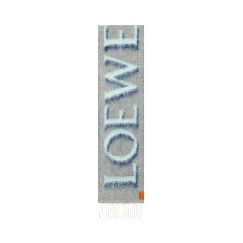 LOEWE Wool Mohair Knit Scarves Women's