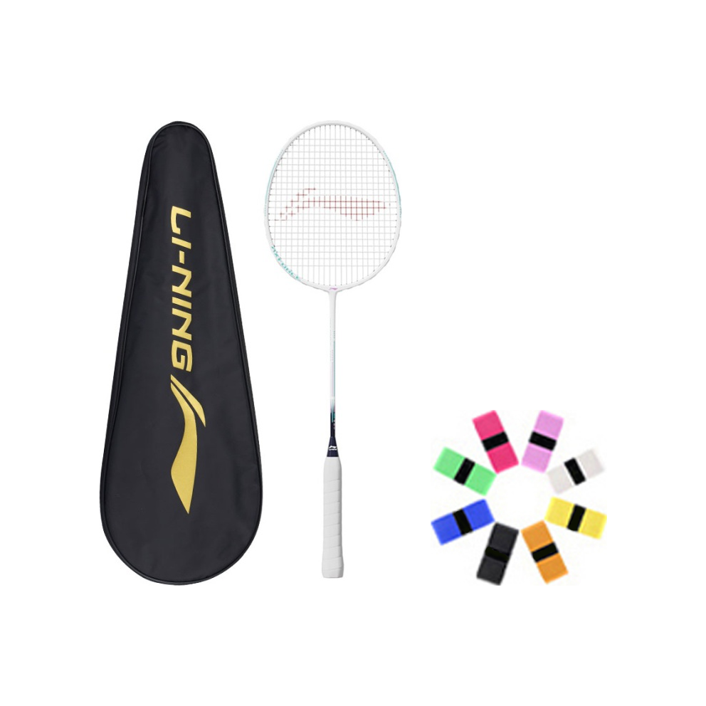 Li Ning Thunder 08 Badminton Rackets Control Type All around Defense Entry level 665MM Unisex 2U/G5 White