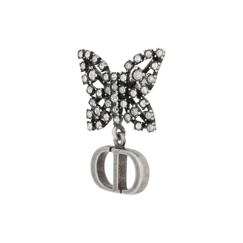 DIOR Resin Earrings Women's Silver
