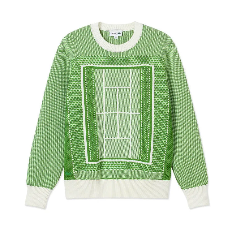 Lacoste Tennis Court jacquard-graphic sweater
