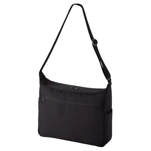 UNIQLO Polyester Shoulder Bag, Crossbody Bag Regular Unisex Black