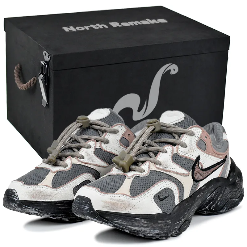 Nike AL8 Abrasion Resistant Slip Resistant Low top Casual Shoes Women's Gray Pink