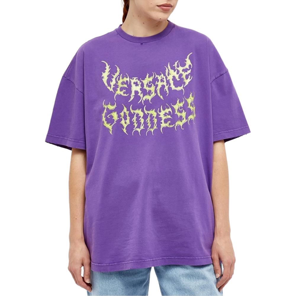 Женская футболка Versace SS23 T (фиолетовый) — фото 3