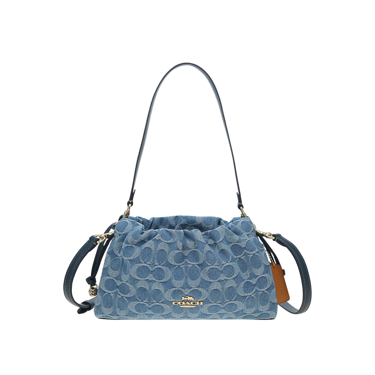 Женская сумка COACH Faye 26 (синяя)