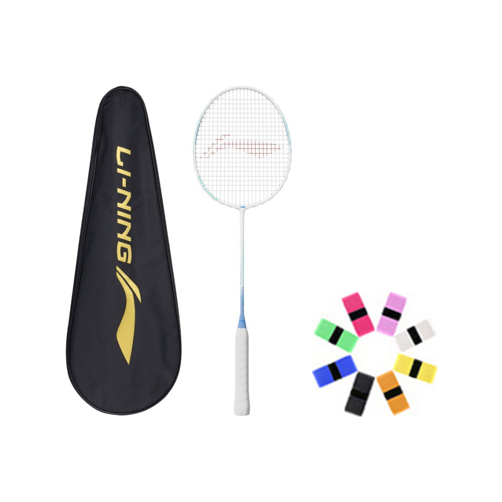 Li Ning Thunder 08 Iron Aluminum Badminton Rackets Control Type All around Defense Entry level 665mm Unisex 2UG5