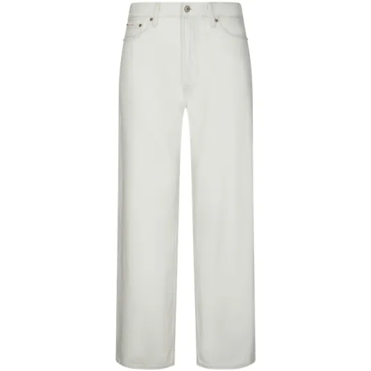 CALVIN KLEIN Jeans Американские ретро модные свободные белые джинсы из чистого хлопка для мужчин