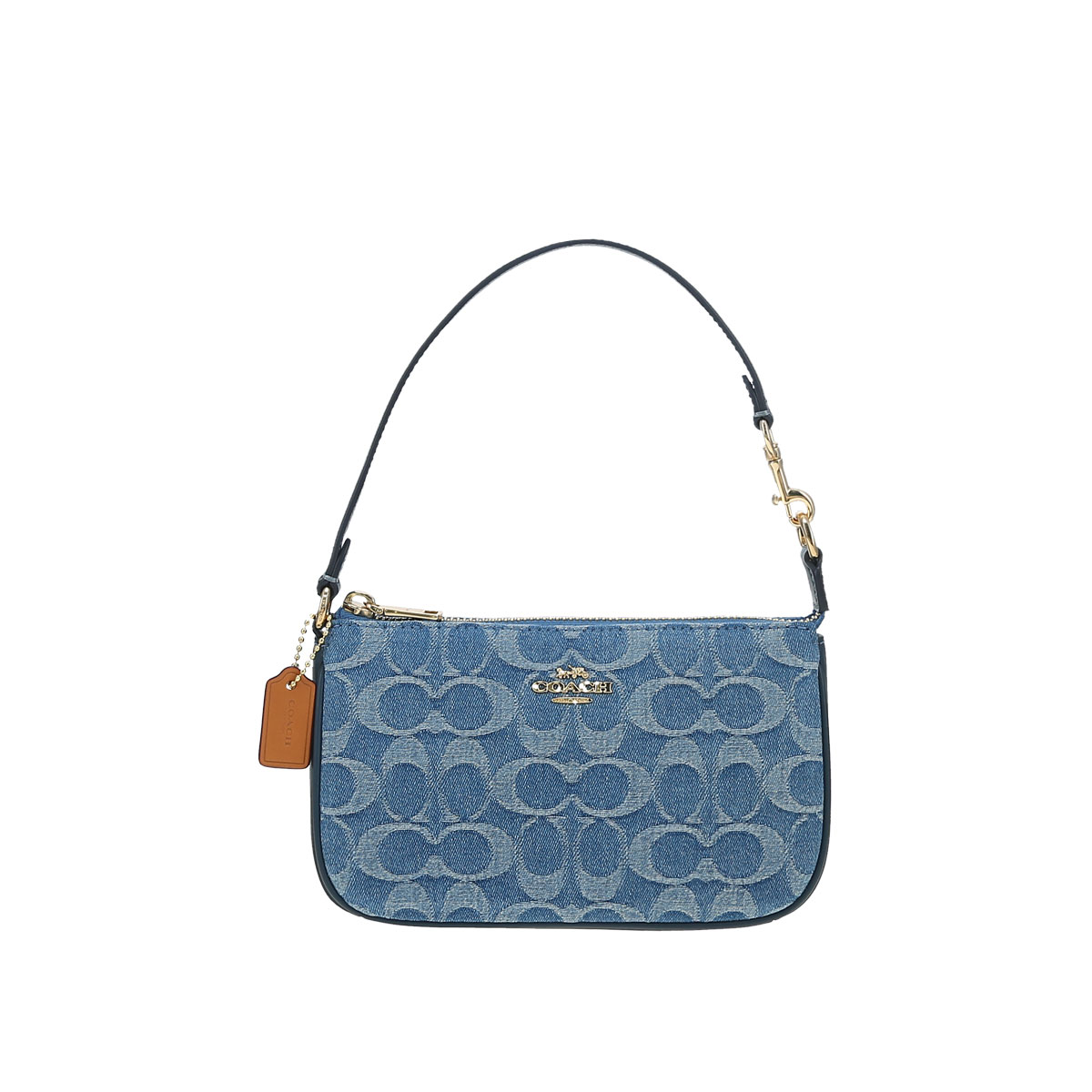 Женская сумка COACH Nolita 19 Denim (темно-синяя)