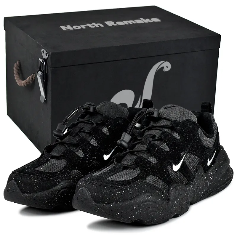 Nike Tech Hera Abrasion Resistant Low top Casual Shoes Unisex Black