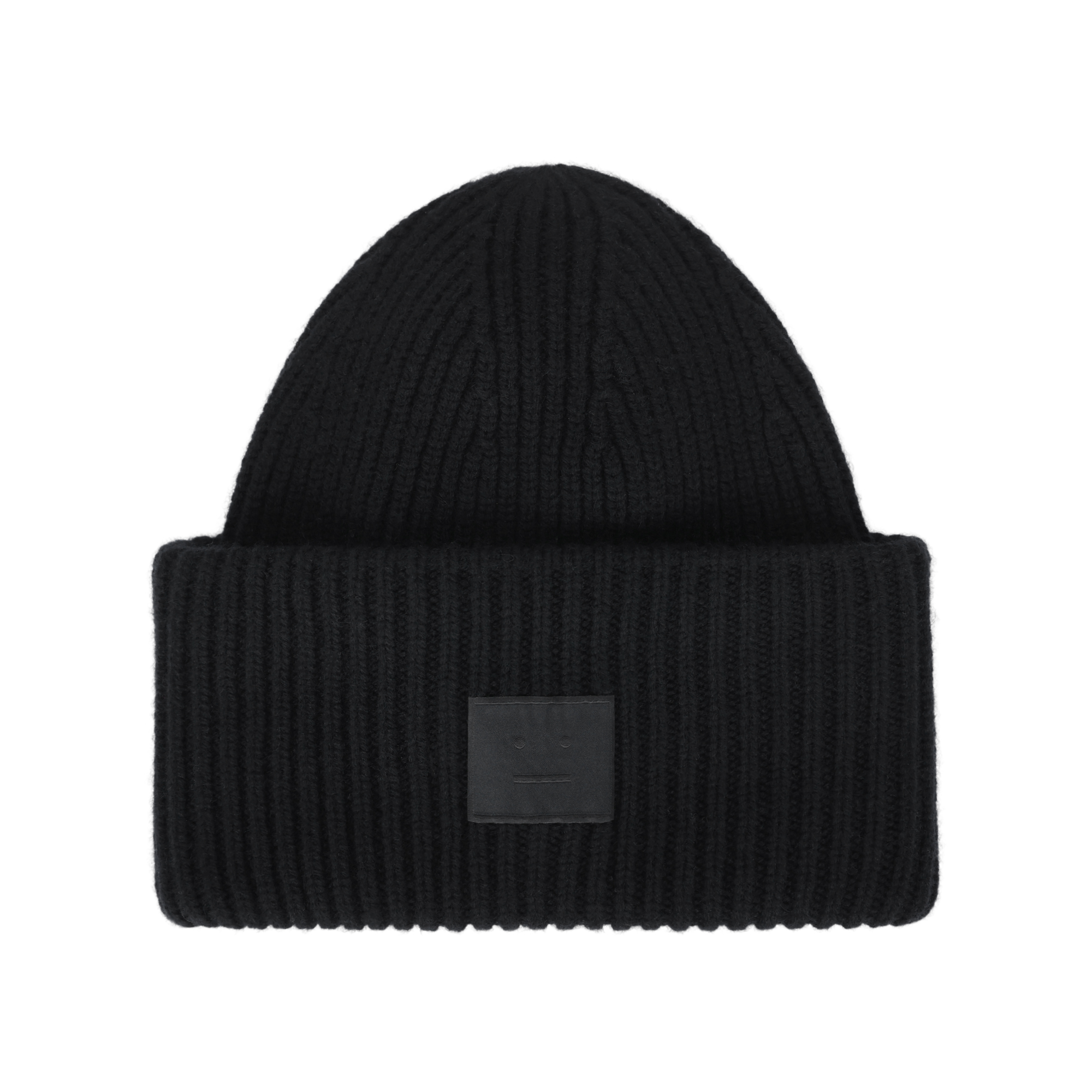 Шапка Acne Studios FACE (черная)