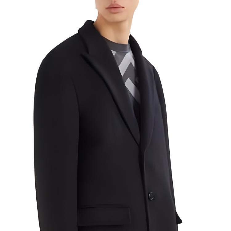 Мужской свитер Fendi Grey Wool jumper (серый) — фото 8