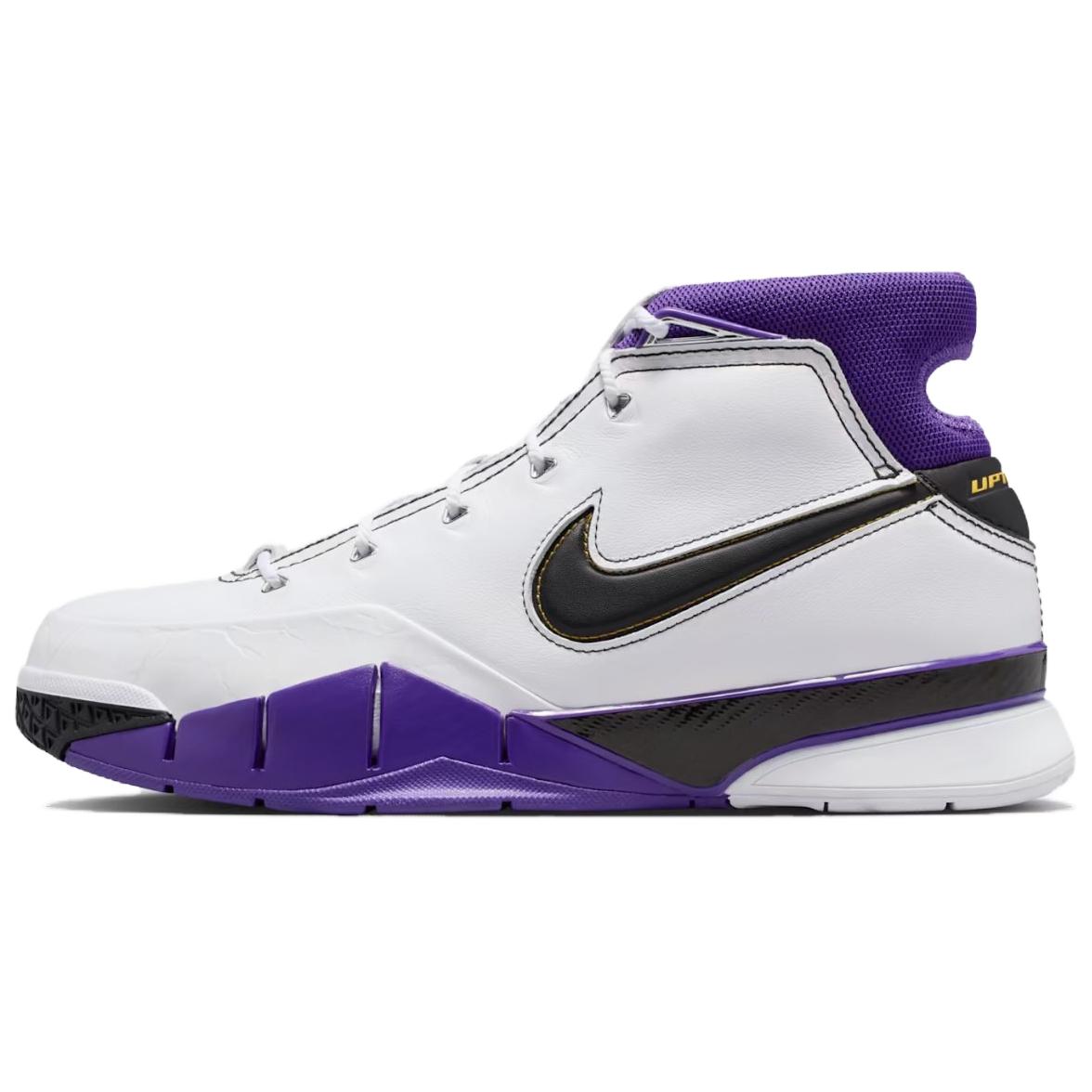 Nike Zoom Kobe 1 Protro 81 Points 少年感舒适耐用 高帮 篮球鞋 男款 白紫黑 2026年版本