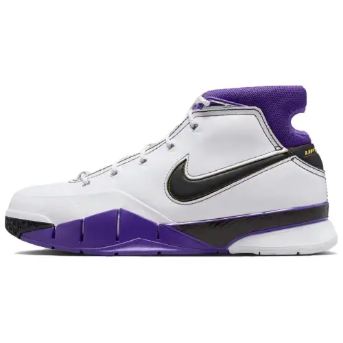 Nike Zoom Kobe 1 Protro 81 Points Junior Comfort Durable High Top Basketball Shoes Men White Purple Black 2026 Edition