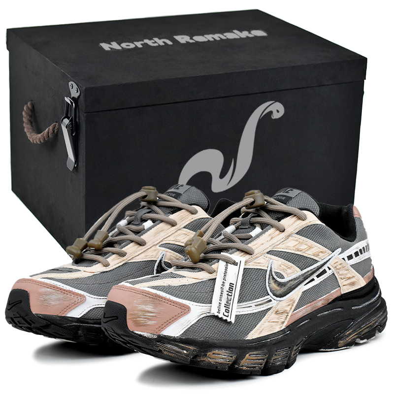 Nike Initiator Abrasion Resistant Low top Running Shoes Men’s Gray Pink