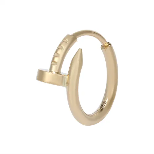 CARTIER JUSTE UN CLOU 18K Gold Earrings Unisex Gold