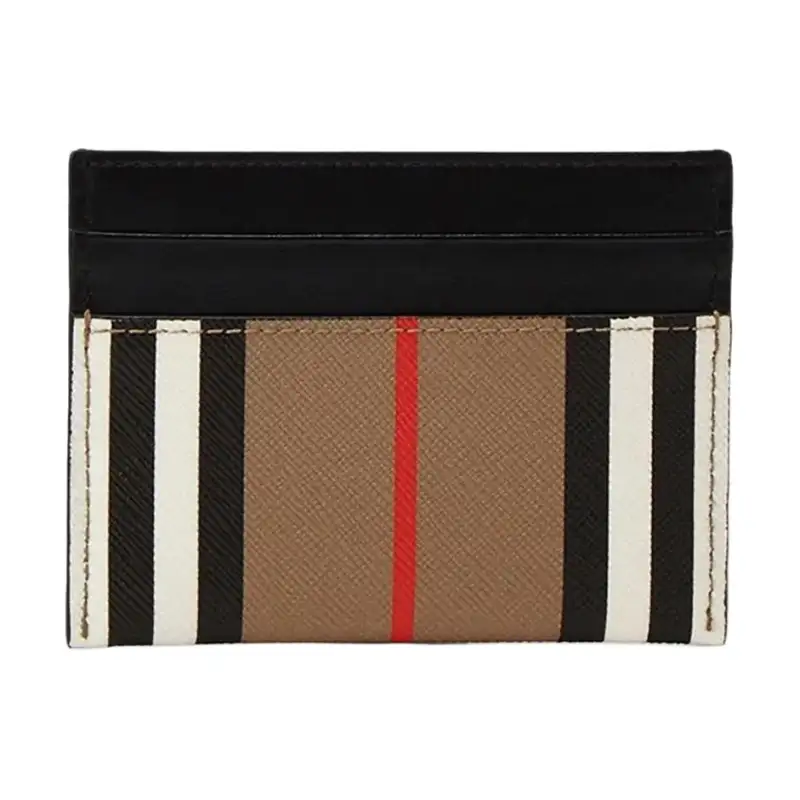 Burberry Classic Stripe Card Case Beige/Black