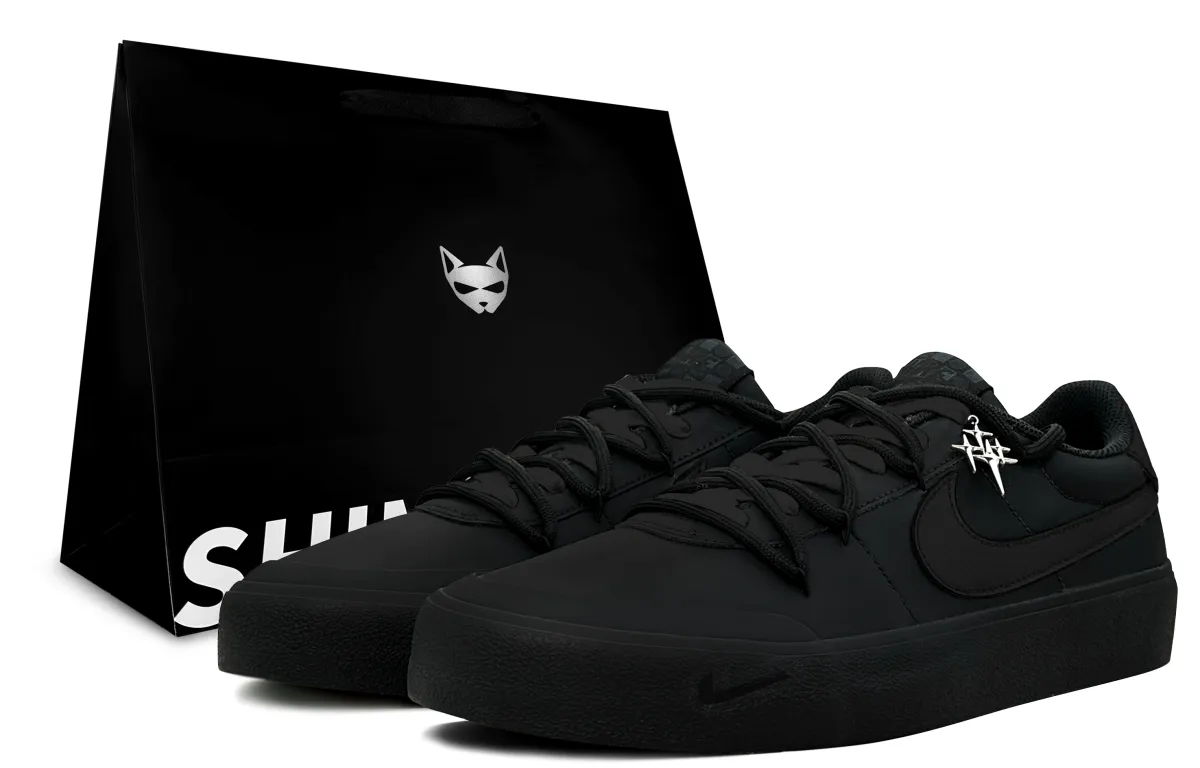 Nike Court Shot Midnight Phantom, Shimmery Cat Abrasion Resistant Balance Abrasion Resistant Balance Low top