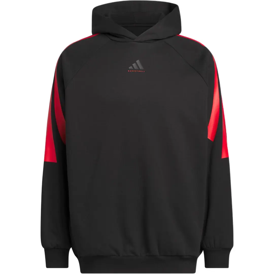 Adidas BASKETBALL FLEECE Lined Sports Hooded Pullover Basketball Jersey Unisex