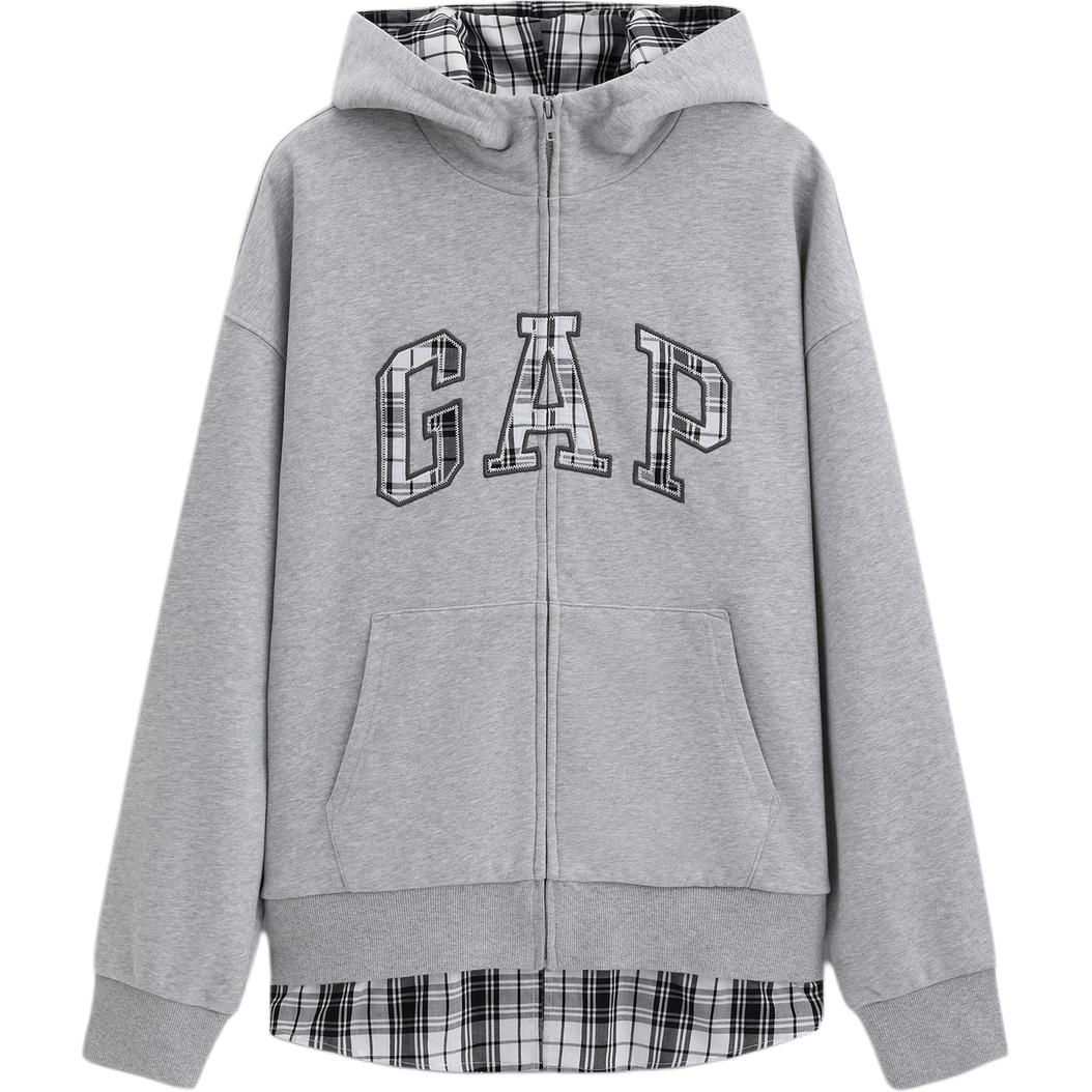 Худи GAP Пэчворк (серое)