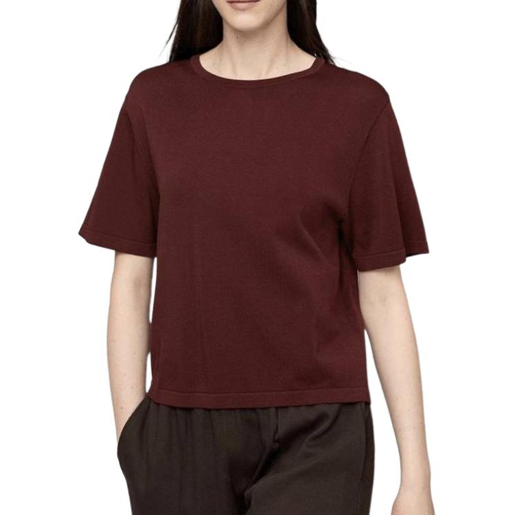 Женская футболка UNIQLO x Clare Waight Keller (бежевая)