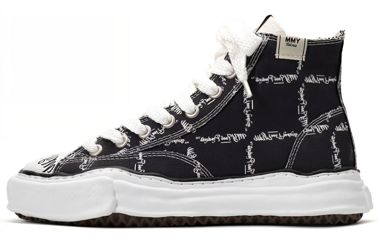 MIHARA YASUHIRO Maison MIHARA YASUHIRO Peterson OG Sole Printed High Black