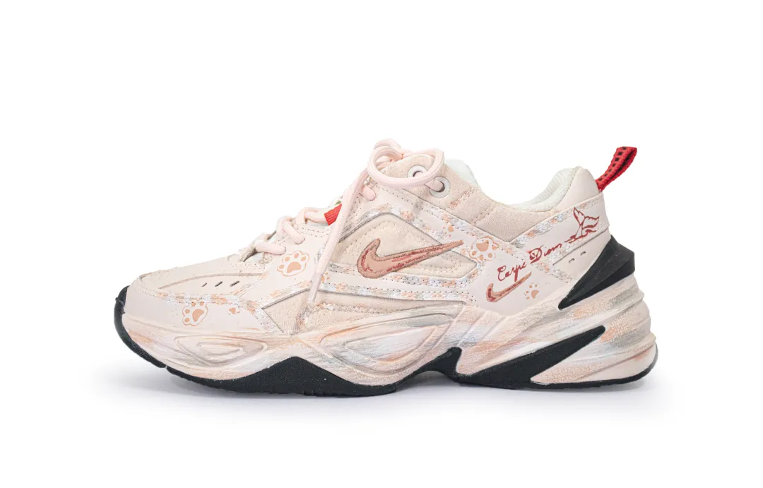 Nike M2K Tekno Cherry Blossom Jelly, Soft And Adorable Low top Chunky Sneakers Women's Pink