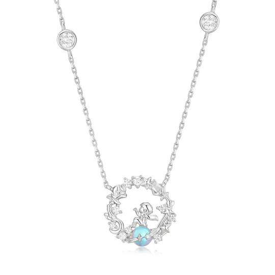 KADER 925 Sterling Silver 999 Fine Silver Moonstone Necklaces Women's Candy
