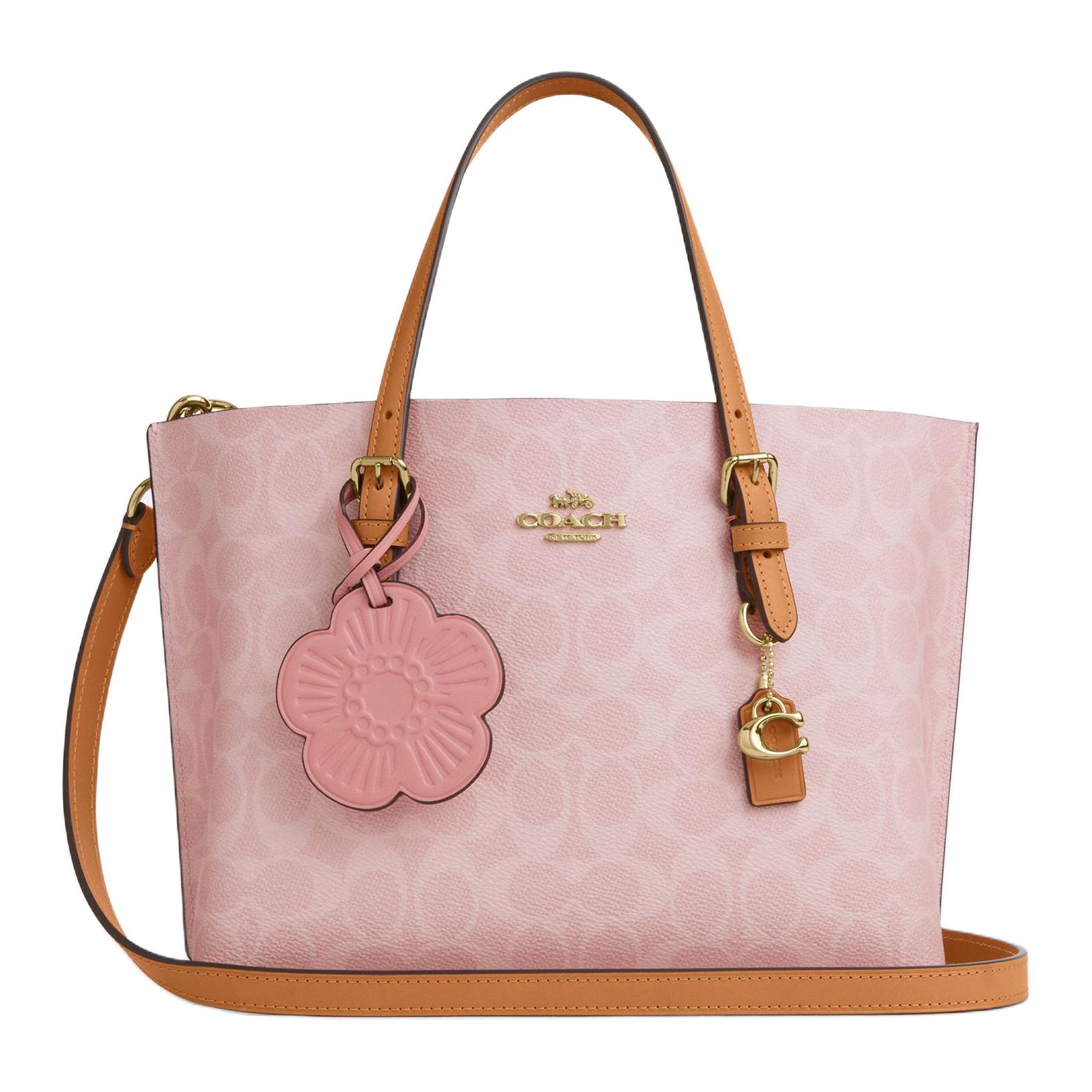 Женская сумка COACH Mollie 25 (розовая)