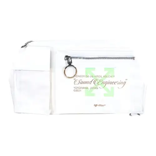 OFF WHITE Fabric Fanny Pack Regular Men's White