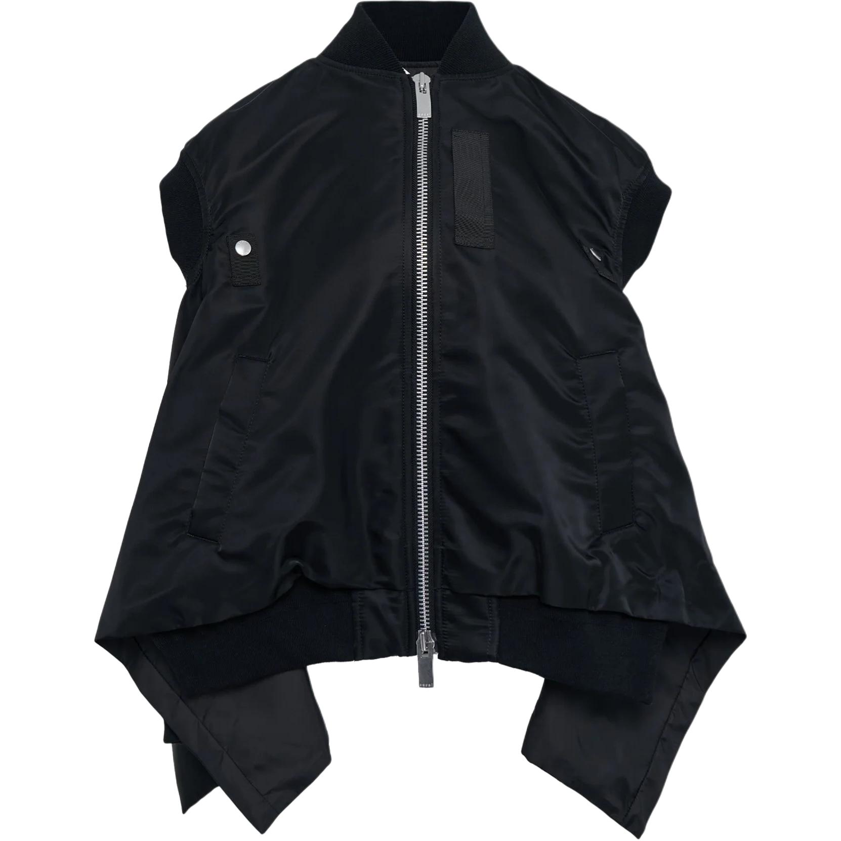 Женский жилет Sacai Sacai Nylon Twill Vest (черный)