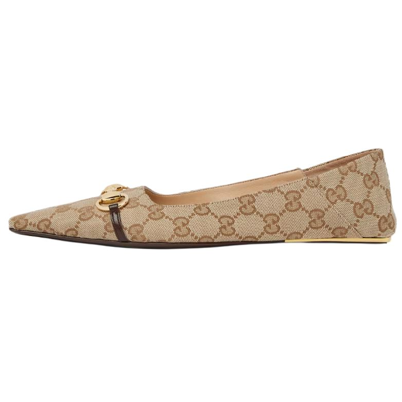 Женские туфли Gucci (коричневые)