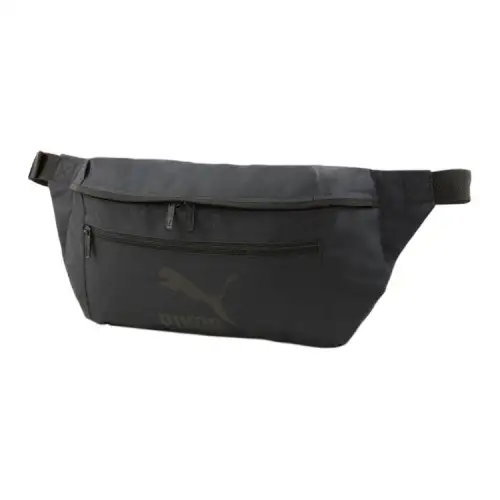 PUMA Polyester Crossbody Bag, Sling Bag, Fanny Pack Regular Unisex Pure Black