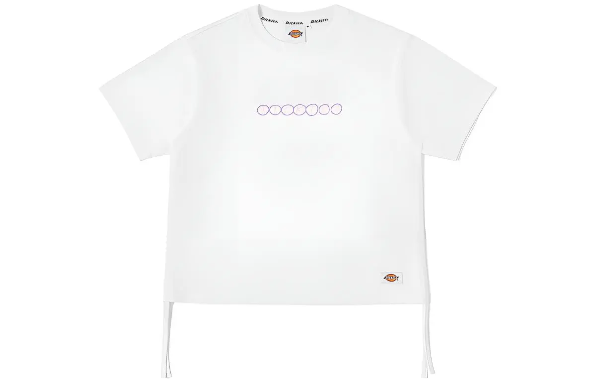 Dickies T-Shirts Women's White Crew Neck Moderate Straight Fit