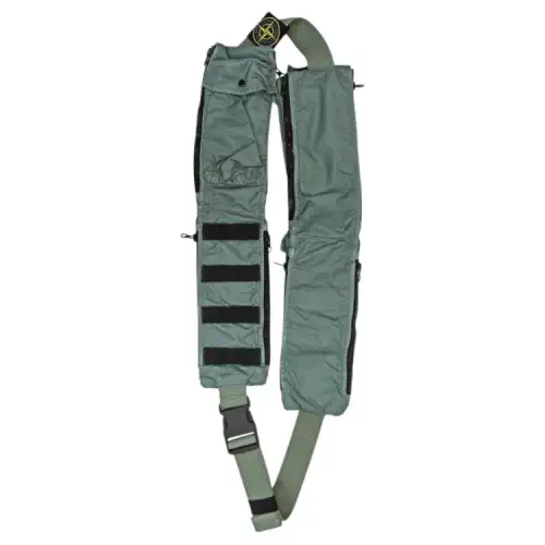 STONE ISLAND Cotton And Canvas Crossbody Bag, Shoulder Bag Men's Green