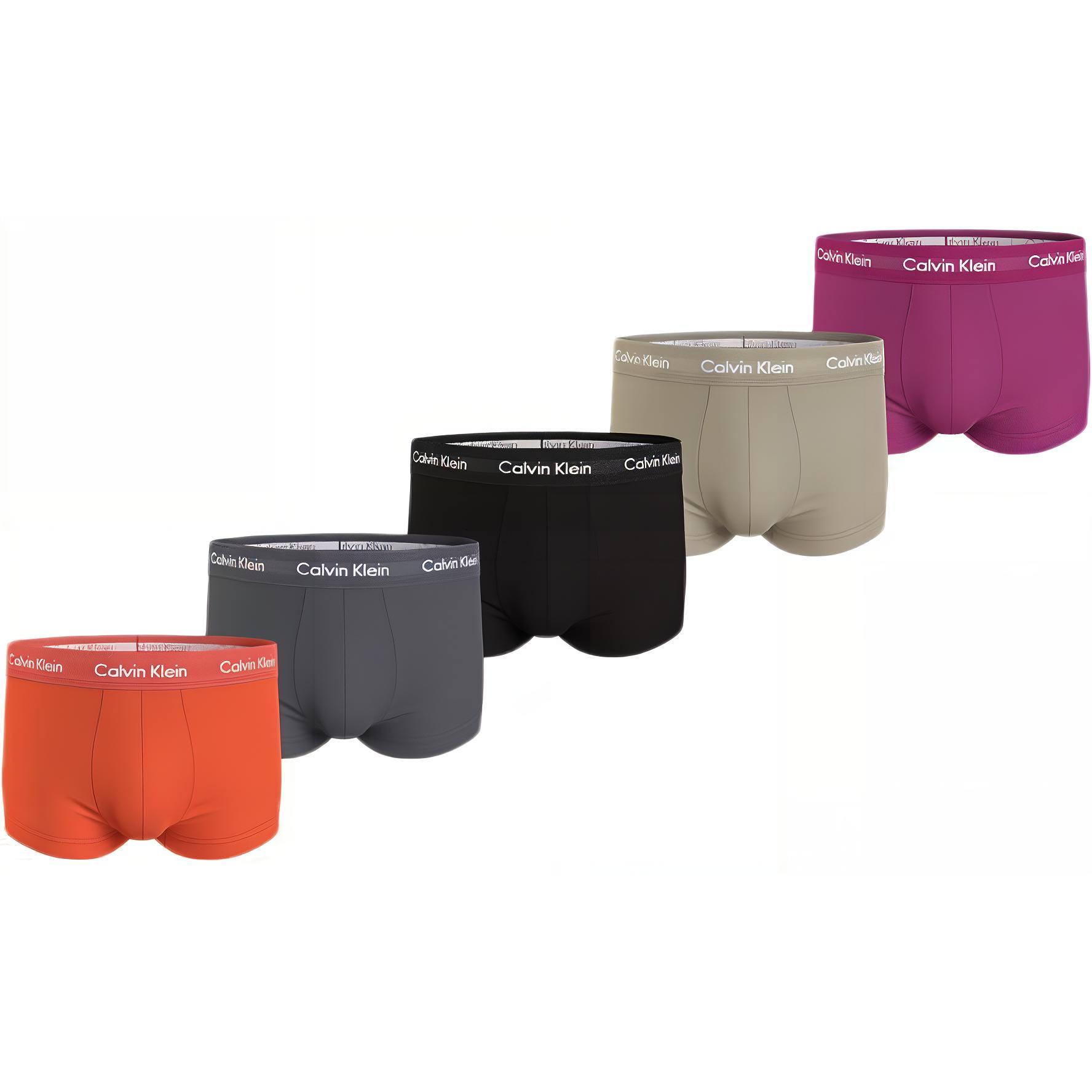 Мужские трусы CALVIN KLEIN LOW RISE TRUNK 5PK (разноцветные)
