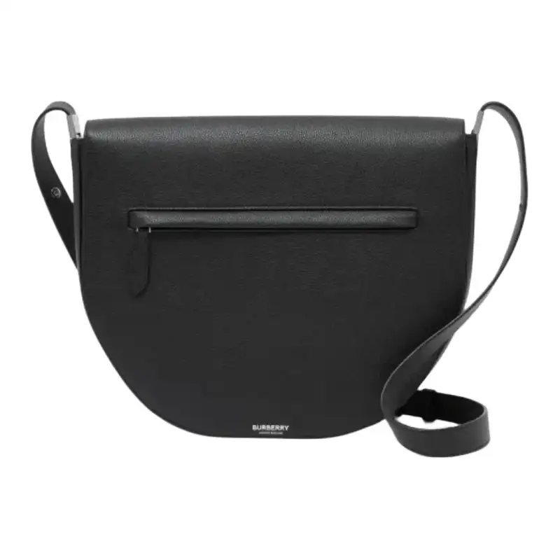Burberry Leather Crossbody Bag, Shoulder Bag Men's Black
