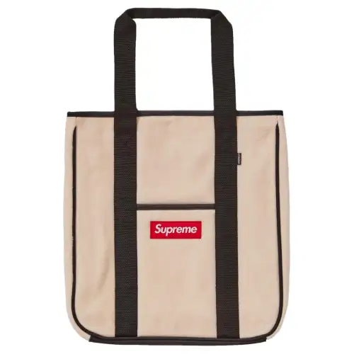 Supreme FW18 Plush Tote Bag, Shopping Bag, Handbag Regular Unisex Ecru