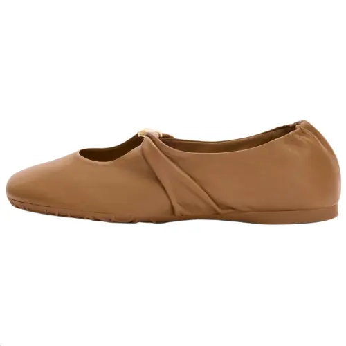 LOEWE Pebble Sheepskin Casual Shoes 0.5cm Women's Brown