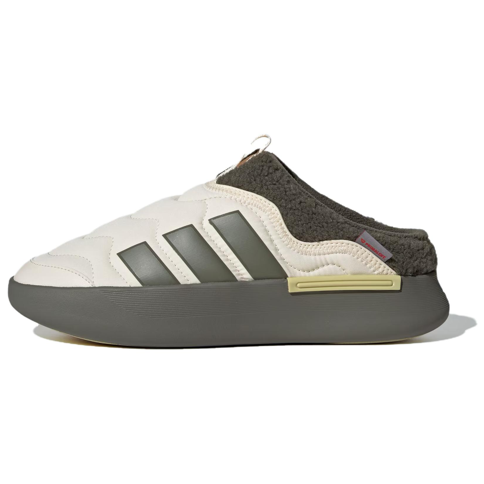 Adidas Adipuff MULE comfortable and fashionable bread shoes, low-cut lifestyle shoes, same style for men and women, white and green