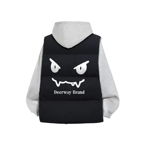 DEERWAY Retro travel keep warm vest for leisure, sweatshirt for men and women, American style, with your logo imprint, oversize