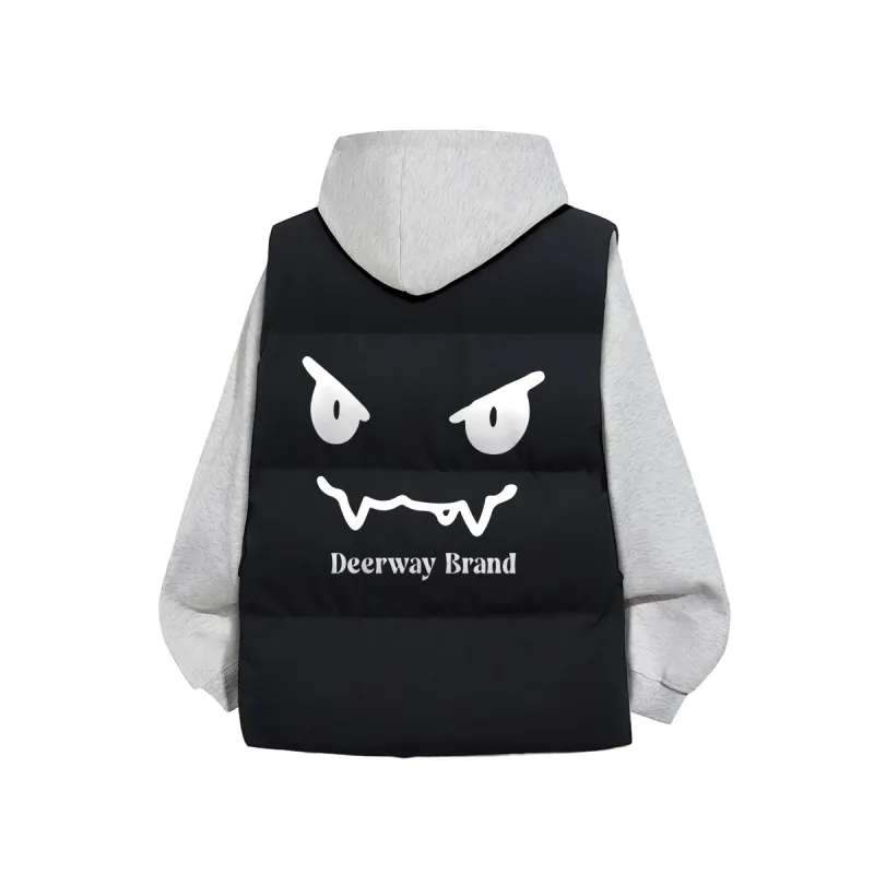 DEERWAY Retro travel keep warm vest for leisure, sweatshirt for men and women, American style, with your logo imprint, oversize