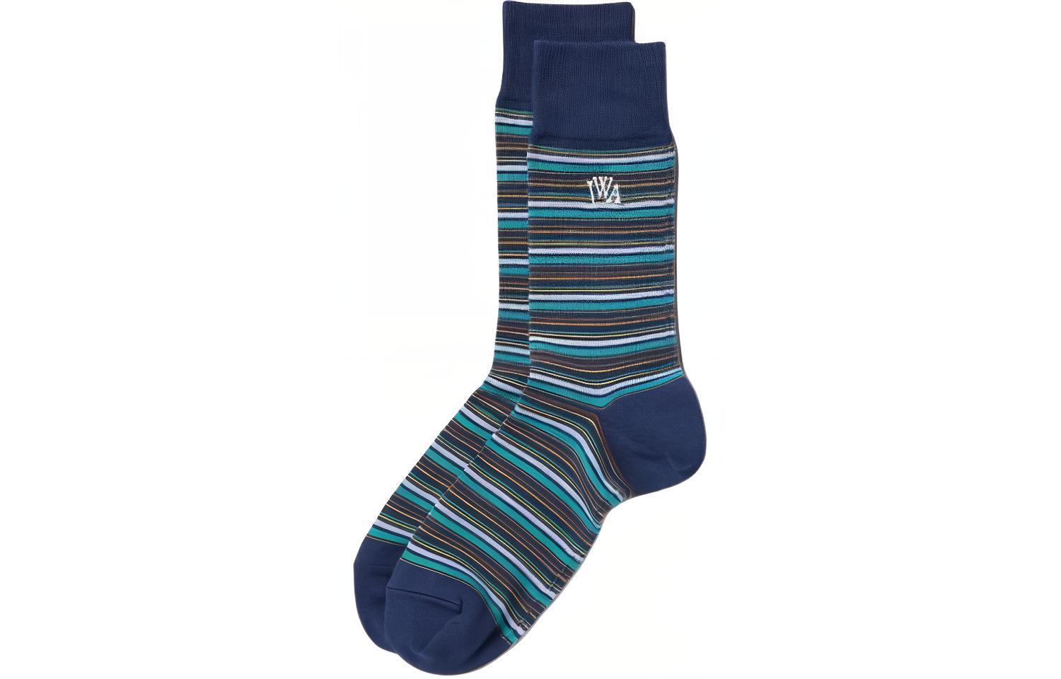 UNIQLO x JWANDERSON Uniqlo Jw Anderson Co Branded Series Knee High Socks Men's 1 Pack Blue