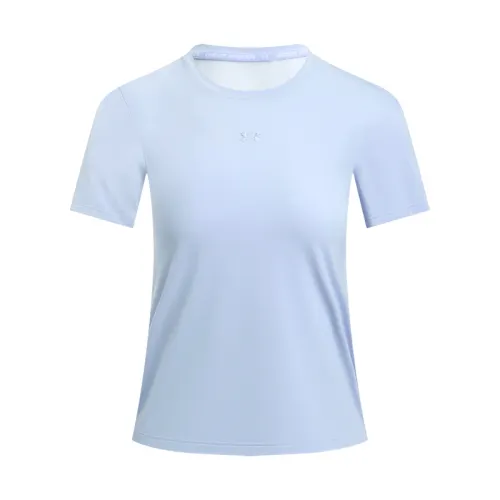 Under Armour Short Sleeved T Shirts Women's Light Blue Purple