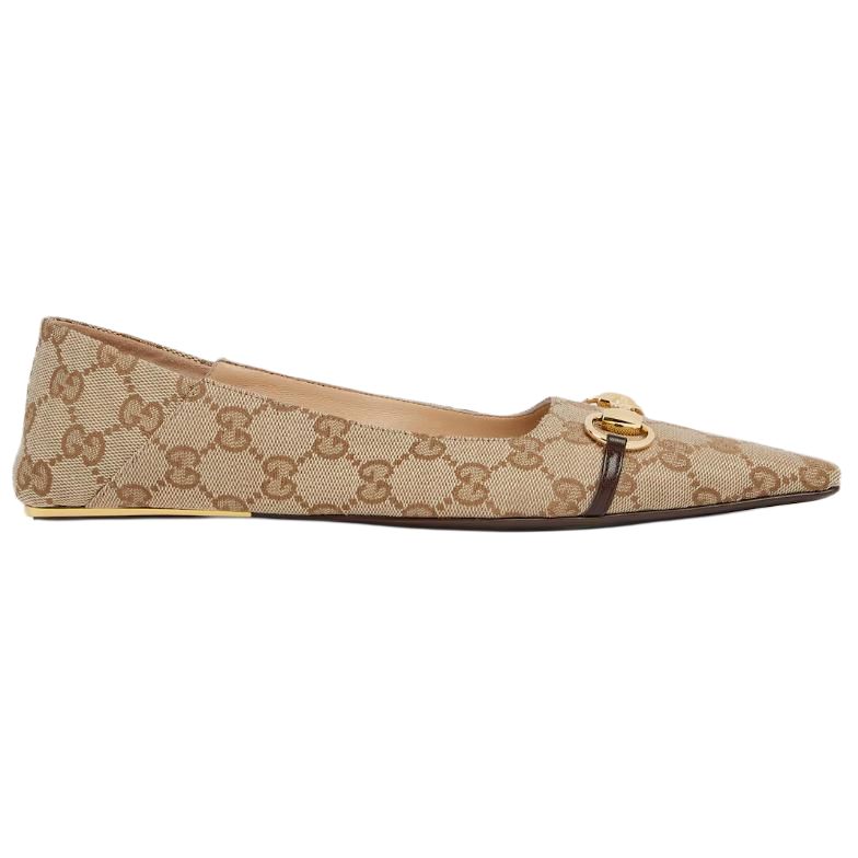 Женские туфли Gucci (коричневые) — фото 2