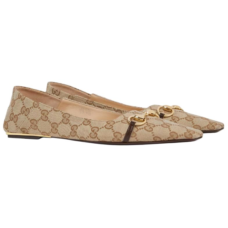 Женские туфли Gucci (коричневые) — фото 3
