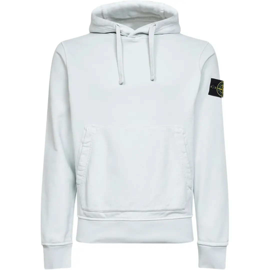 Stone Island Logo Patch Drawstring Hoodie