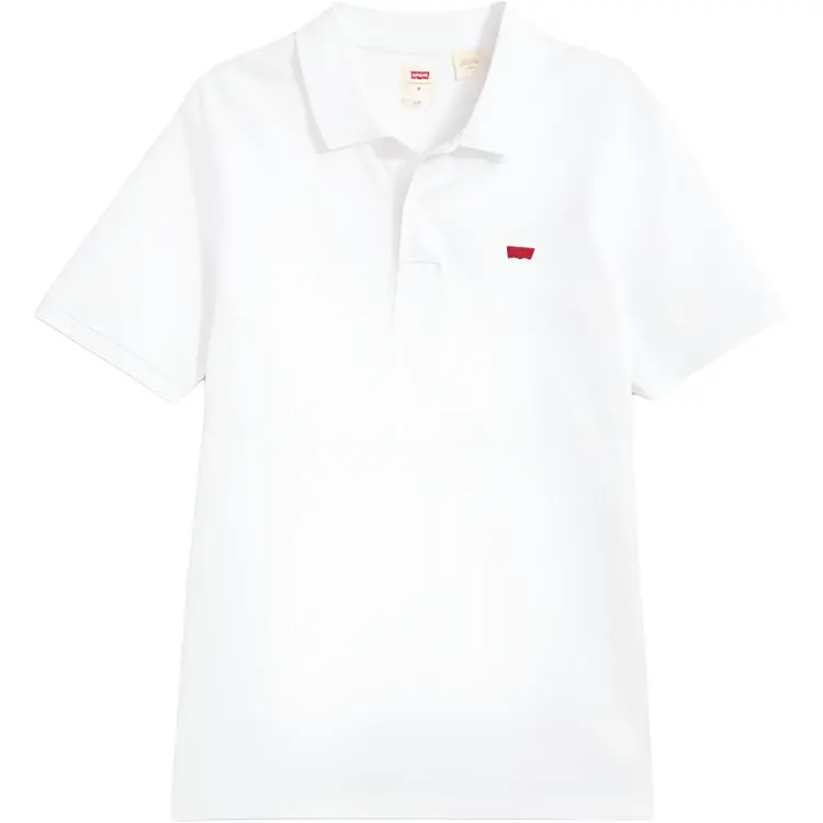 Levi's Polo Shirts Men's White Lapel Moderate Straight Fit