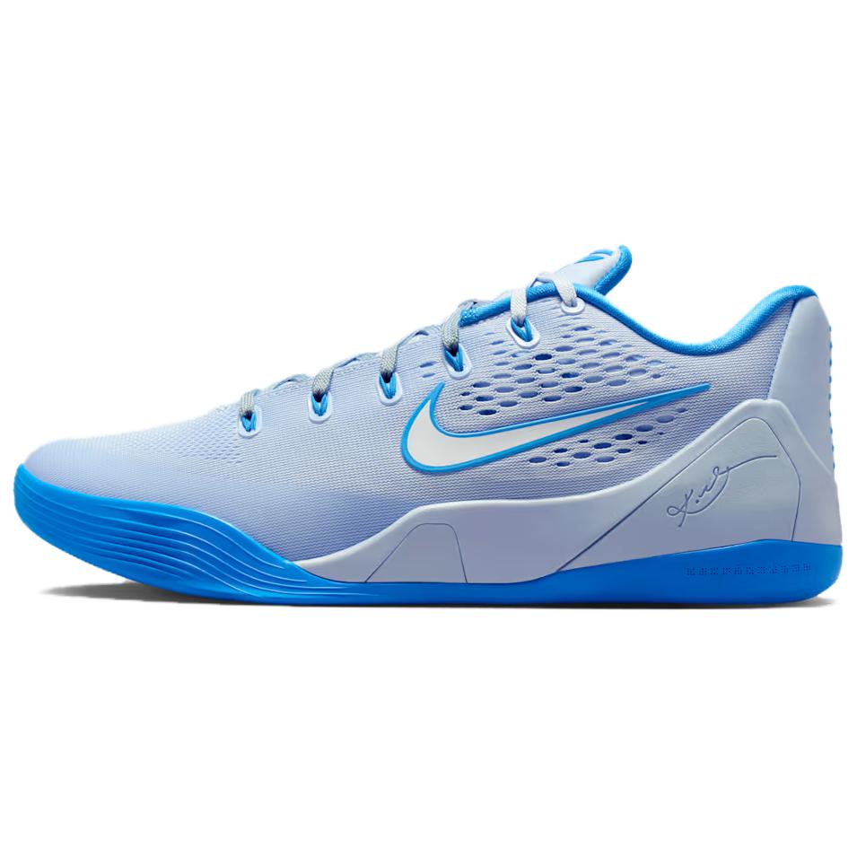 Nike Kobe 9 elite low em protro versatile and comfortable low-top basketball shoes for men and women, blue