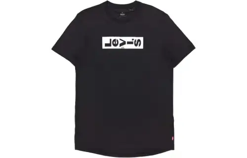 Levis Ice Cool Series T Shirts Men's Black Crew Neck Moderate Straight Fit