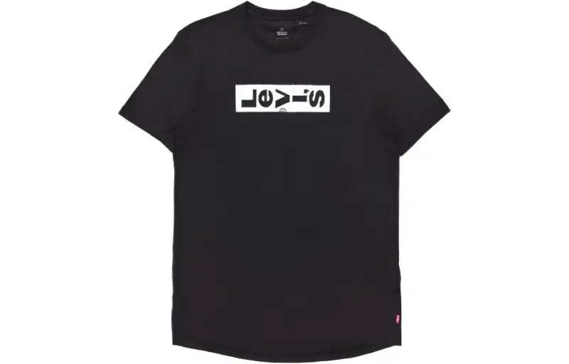 Levis Ice Cool Series T Shirts Men's Black Crew Neck Moderate Straight Fit